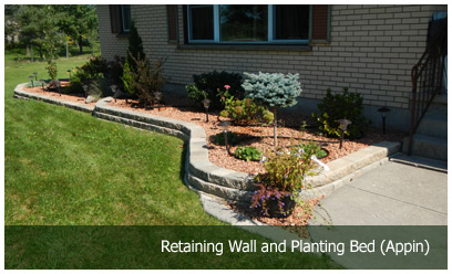 Retaining Wall and Planting Bed (Appin)