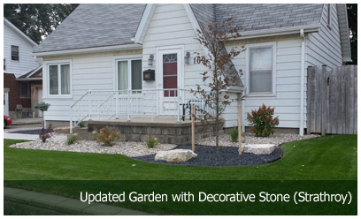Updated Garden with Decorative Stone (Strathroy)